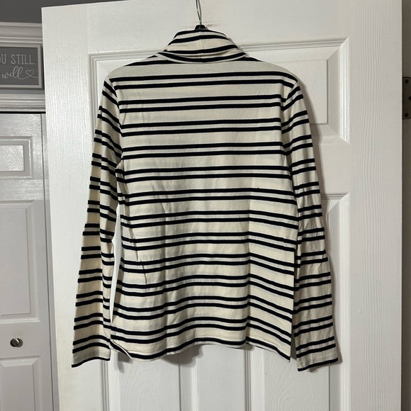 The Talbots Tee Striped Turtleneck - Picture 8 of 13